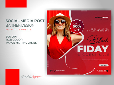 Black Friday Fashion Sale Banner Post Template Download