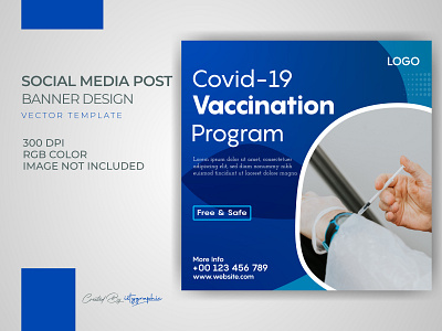 Covid 19 Vaccine Program Health Care Banner Post Template