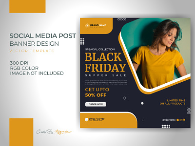 Black Friday Sale Banner Post Template Download banner black friday fashion instagram post media new year post sale sale banner sale post social social media template web banner