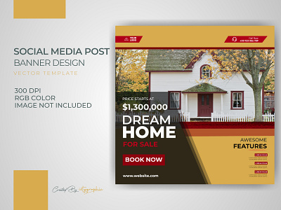 Home Sale Banner Post Template Download
