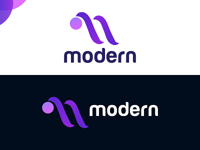 Modern logo design - M letter logo