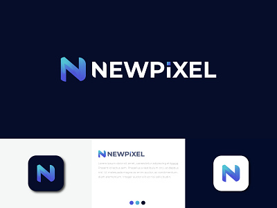 Modern logo design - Branding - N logo - App icon