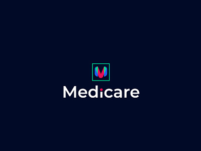 Medicare logo - Modern logo design - Minimal logo abstract logo app logo brand identity branding business logo flat logo graphic design icon logo brand logo brand mark logo design logo designer logo trends 2021 logos logotype m letter logo minimalist logo modern logo monogram sketch