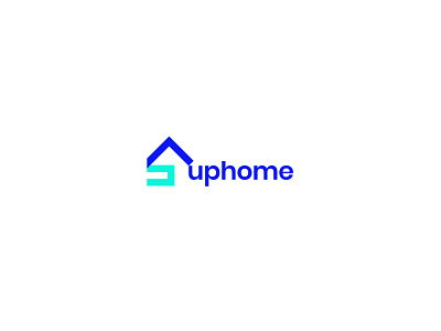 uphome modern logo design - home logo branding