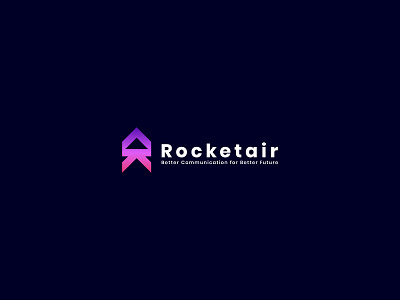 Rocketair Agency Logo Design - Modern Logo Design 3d logo abstract logo app logo brand identity branding business logo corporate flat logo gradient logo graphic design icon logo logo animation logo design logo designer logo trends 2021 logos logotype minimalist logo modern logo