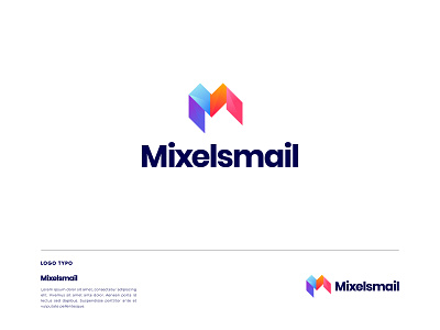 Mixelsmail Modern Logo Design - M Letter Logo - Logo Branding 3d logo abstract logo app logo brand identity branding business logo colorful logo company logo flat logo gradient logo graphic design icon illustration logo animation logo design logo trends 2021 m letter logo minimalist logo modern logo software