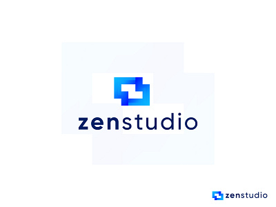 Z Modern Logo Design - Negative Space Logo - Lettermark Logo