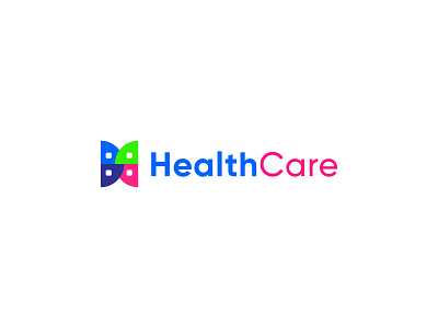 Healthcare logo design, Medical logo, H letter logo, Minimal