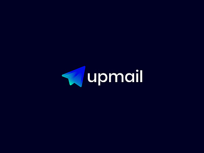 Upmail News Agency Logo Design, Modern Logo, Logo Design,