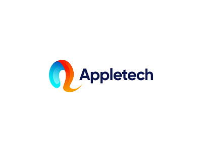 A Letter Modern Logo Design - Tech Company Logo Branding