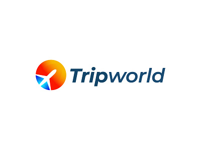 Tripworld Modern Logo Design - Travel Agency Logo - Company Logo