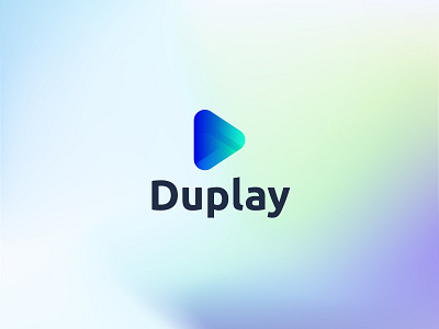 D Letter Modern Logo - D Play App Icon Design
