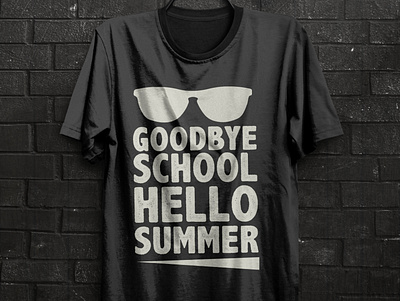 Good bye school hello summer t shirt design free t shirt goodbye school hello summer hello summer print summer summer t shirt t shirt t shirt design t shirt design idea t shirt design vector typography typography t shirt design