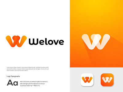 w letter logo/ we love logo