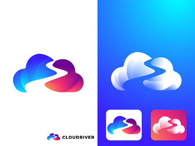 Cloud River/Road Logo app bestshot boxing branding cloud cloudlogo cloudriverr creative creative logo design fashion flat logo logofolio minimalist modern roadlogo