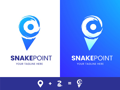 Snake point Logo app bestshot branding creative creative logo design flat locationlogo logo logosnake minimalist modern pointlogo sketch snakelocation snakelogo snakepoint snakes snakezoo