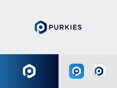 Purkies-P letter logo app brand design brand identity branding design icon illustration logo minimal modern logo p letter logo