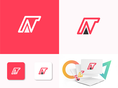 N Letter Modern Logo brand design brand identity branding design gradient graphic design logo logo design minimal modern logo