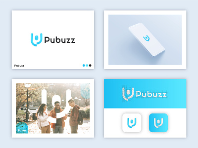 Pubuzz Logo app icon brand design brand identity branding chat logo flat minimalist gradient logo lettermark logo minimal modern logo social media logo symbol tech logo wordmark