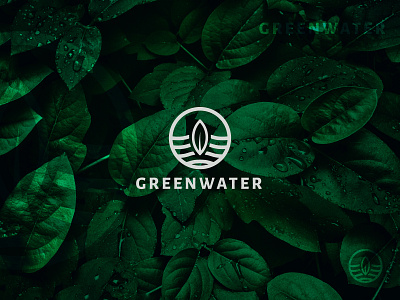 Greenwater Logo brand design brand identity branding creative eco green leaves logo minimal minimalistic modern modern logo nature logo symbol water