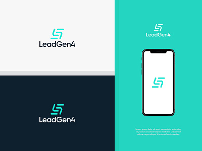 LeadGen4 Logo appicon brand brand design brand identity branding graphic design icons logo logotype minimal minimalist logo modern modern logo software startup logo tech logo