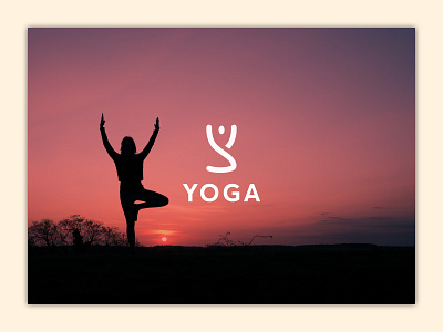 Y letter Yoga Logo Mark.