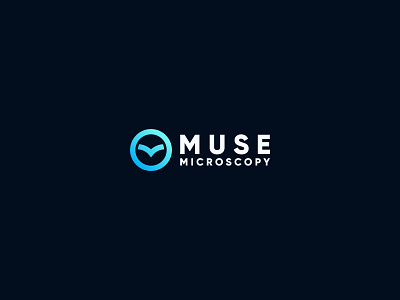 Muse Microscopy brand design brand identity branding logo m letter logo microscopy logo minimal modern logo