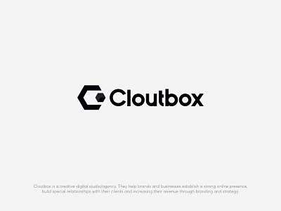Cloutbox Logo brand design brand identity branding c letter logo c letter minimal mark digital marketing agency logo logo marketing agency logo minimal modern logo web logo