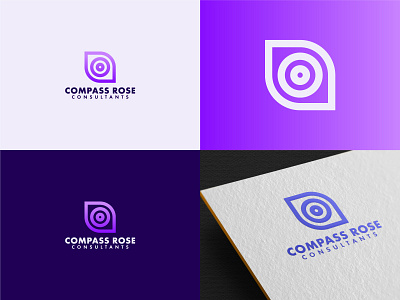 Compass Rose Logo brand design brand identity branding compass logo consultant logo design geometric logo logo minimal modern logo rose logo