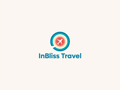 Inbliss Travel air travel brand design brand identity branding colorful logo minimal modern logo travel agency travel logo