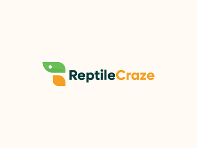 ReptileCraze Logo brand design brand identity branding cameleon logo minimal modern logo reptile