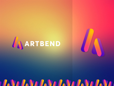 ArtBend Logo a a letter logo abcdefgh art logo brand design brand identity branding colorful logo gradient logo logo minimal minimal logo modern logo