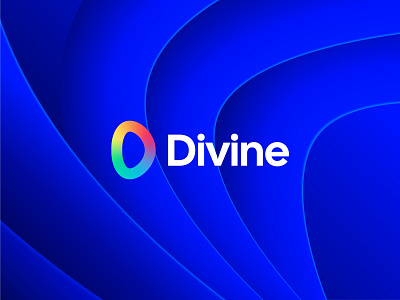 Divine Logo app logo brand design brand identity branding d letter logo divine logo gradient logo minimal modern logo rainbow