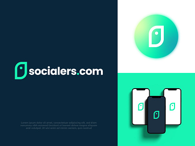 socialers.com Logo bird logo brand design brand identity branding chat logo design letter logo logo minimal modern logo s letter logo social media logo social media professionals tech logo