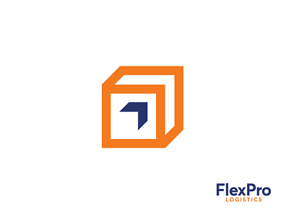 FlexPro Logistics Logo arrow brand design brand identity branding courier logo design geometric logo logistics logistics logo logo minimal minimal logo modern logo