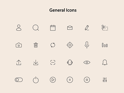 General icons Set