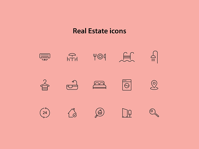 Real Estate Icons Set