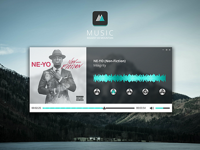 MUSIC design graphic media player music simple ui