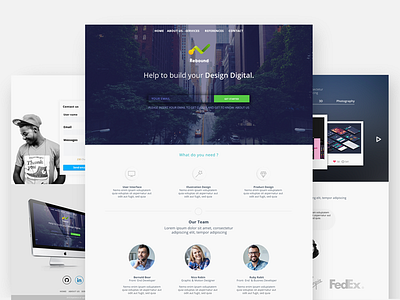 Rebound (Main Page) home ui website design