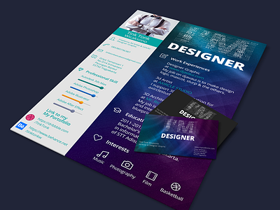 Design curriculum vitae & name card