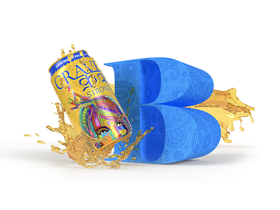 B - 36 Days of Type 36daysoftype 3d art 3d concept 3d lettering abstract adobe dimension beer design dimension 3d illustration letter art letter b
