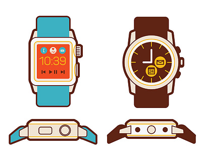 The Smart Watch clock control device gadget icon internet modern smart technology watch wearable