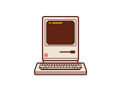 The Original Macintosh apple classic computer diskette history keyboard macintosh past retro screen vintage