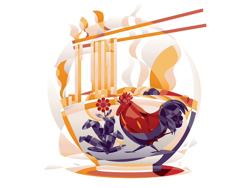 Mie Ayam by Revoltan on Dribbble