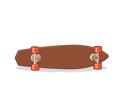 Skate 01 illustration skateboard vector