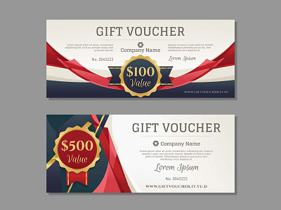 Luxury Golden Gift Voucher Template