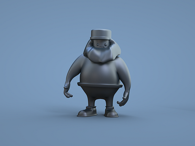 Character clay render