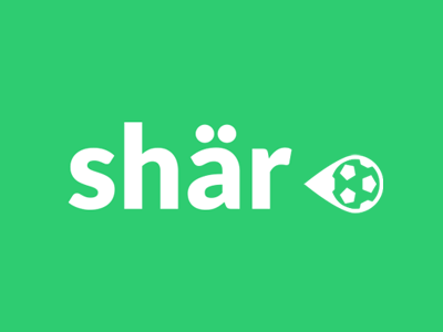 SHär branding flat football green logo share tbnt world cup