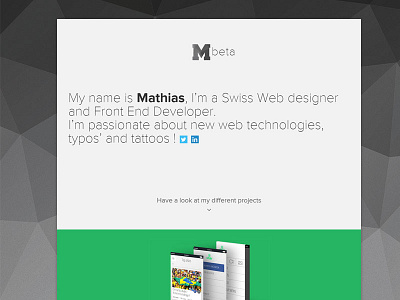 M92 Personal Website homepage interface m92 responsive website