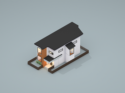 Isometric ArchViz 3d architecture archviz blender diorama house illustration isometric light render